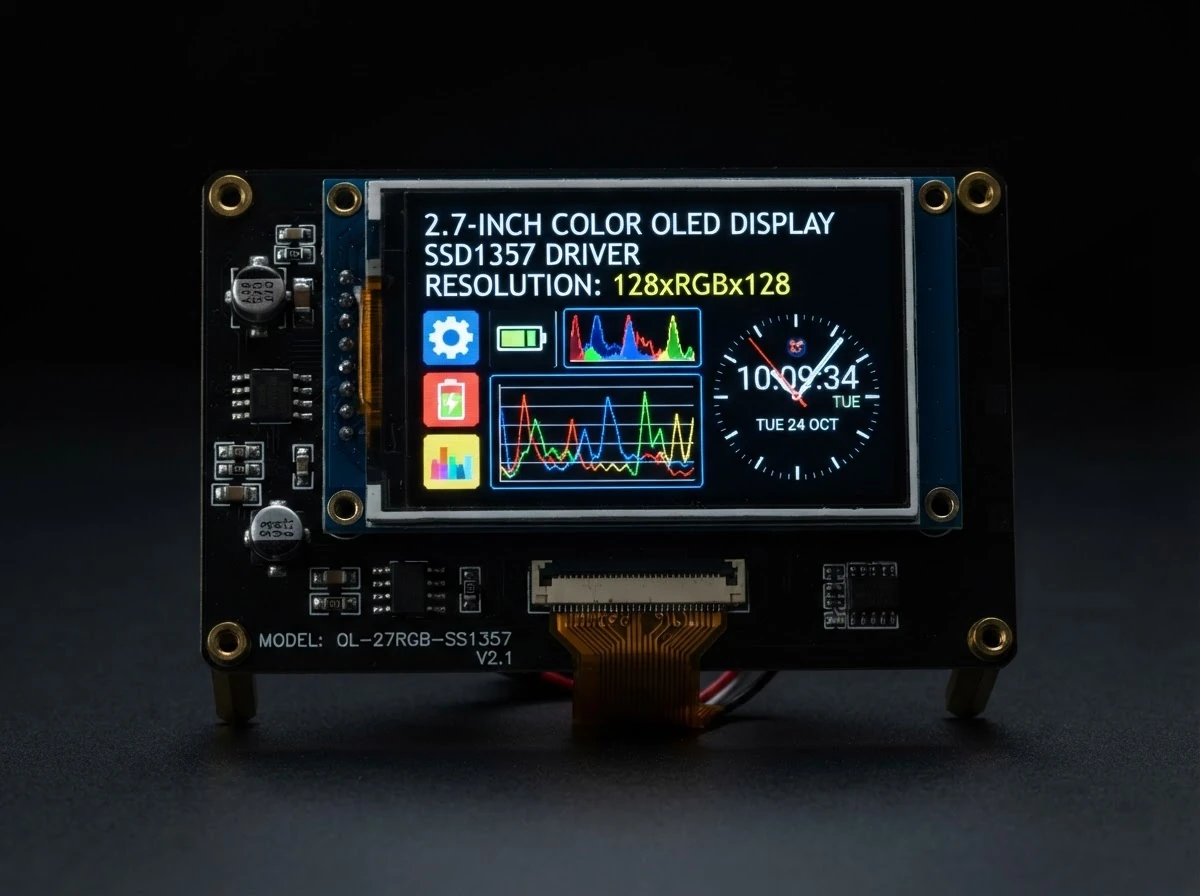 2.7 inch color OLED SSD1357 65K color display module